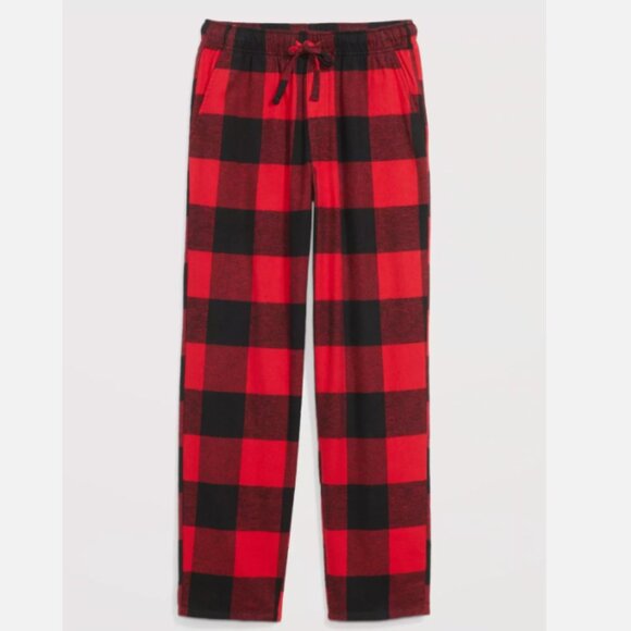 NWT Old Navy Red Buffalo Plaid Flannel Pajama Pants Sleep Men S M L XL XXL - Picture 3 of 4